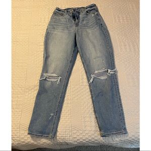 Ripped Curvy Mom Jeans